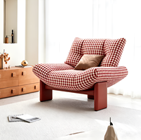 Fauteuil œuf moderne rembourré - Fauteuil inclinable de loisirs rembourré pour hôtel et villa avec accoudoirs, mobilier d'intérieur