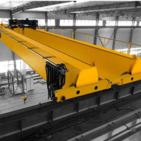 Grúa Puente de Doble Viga Tipo Europeo de 5 y 10 Toneladas, para Ingeniería y Construcción, con Motor de Elevación de 20m, Nuevo Equipo de Elevación