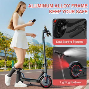 Scooter Plegable de Tres Ruedas para Viajes Urbanos, Personalizado de Fábrica, Motor sin Escobillas de 350W, LED, Impermeable, Control por Aplicación/Remoto, 120kg, Plegable - Product Image 4