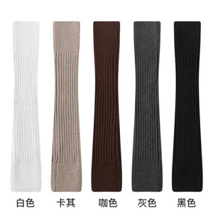 Whale Weaving Chronicle Leg Warmers For Women <b>Long</b> Knit Slouch <b>Socks</b> Keep Warm Autumn Winter Solid Color Polyester Fiber - Product Image 3