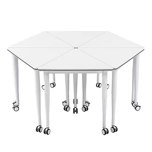 Sıcak satış çok fonksiyonlu öğrenci masaları ve katlanır masa Modern okul mobilyaları okul sandalyesi masa Metal - Product Image 1