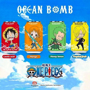 Prix de gros à prix réduits 330ml Ocean Bomb Taiwan One Piece Boissons exotiques Soda Boissons gazeuses - Product Image 2