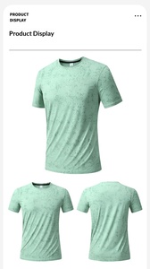 T-shirt Sportiva da Uomo in Nylon Spandex Traspirante ed Elastica, Stampa Digitale Transfrontaliera, Effetto Seta Ghiacciata, Asciugatura Rapida - Product Image 6