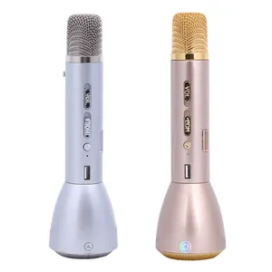 Portable Wireless Microphone Professional Karaoke Mic Microphone Music Player Sing Recorder KTV Microphone