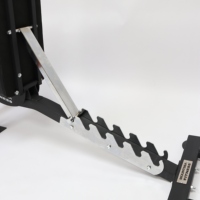 POWER TIGER Commercial PRO avec banc d'haltères pliable réglable pour exercice plat incliné et déclinable