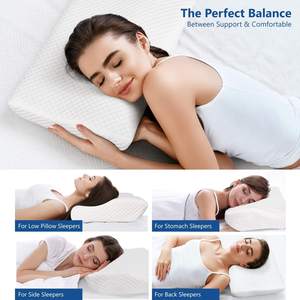 Oferta de Reducción: Almohada Curva de Espuma Viscoelástica con Forma de Mariposa para el Cuello, con Funda Extraíble - Product Image 2