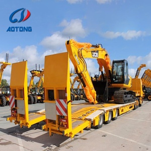 La Chine du fabricant utilisé Tri essieux bas semi-<span class=keywords><strong>remorque</strong></span> à plat pour camion Dollying pelle seconde main lit bas <span class=keywords><strong>remorque</strong></span> - Product Image 2