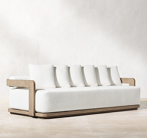 फैक्टरी कई डिजाइनों सहा आधुनिक आउटडोर सागौन सोफा सेट फर्नीचर ठोस टीक उद्यान सोफे - Product Image 6