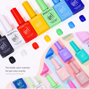 <span class=keywords><strong>Vernis</strong></span> à ongles RISYAL 76 couleurs rose <span class=keywords><strong>rouge</strong></span> noir 15ml finition brillante UV <span class=keywords><strong>semi</strong></span>-<span class=keywords><strong>permanent</strong></span> hybride pour salon de manucure - Product Image 2