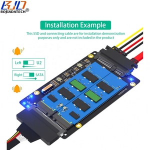 U.2 SFF-8639 + SATA 3.0 NGFF M.2 키-M NVME 키-B SATA 2280 M2 SSD 변환기 어댑터 카드에 22Pin 인터페이스 - Product Image 5