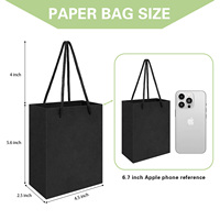 En stock petit sac en papier pour bijoux sacs d'emballage kraft sac en papier cadeau pour bijoux