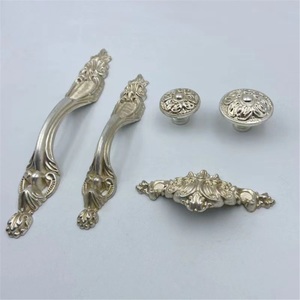 Popular Zinc Alloy Modern Lightweight Ring Three-dimensional Single Double Hole <b>Cabinet</b> Door Drawer Handle - Product Image 1