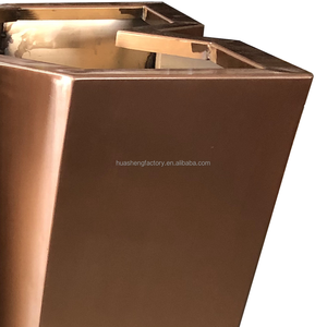 दीवार धातु प्लांटर बड़े ट्रेपेज़ोइड आकार फर्श फूल बॉक्स के लिए टिकाऊ आउटडोर गार्डन प्लांटर घर कॉफी की दुकान बालकनी थोक - Product Image 3