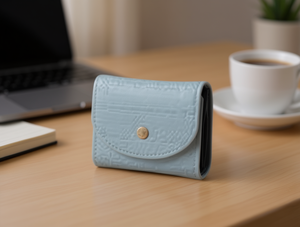 Portacarte a Fisarmonica da Donna con Bottone a Pressione, 4 Pollici, in Pelle PU, Porta Carte di Credito - Product Image 2