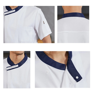 Chemise <span class=keywords><strong>de</strong></span> chef <span class=keywords><strong>professionnelle</strong></span> pour homme, uniforme <span class=keywords><strong>de</strong></span> cuisinier, veste <span class=keywords><strong>de</strong></span> <span class=keywords><strong>cuisine</strong></span>, vêtements <span class=keywords><strong>de</strong></span> travail pour restaurant, hôtel, boulangerie, serveur, unisexe - Product Image 2
