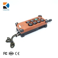 Télécommande de grue sans fil F21-6S Telecrane à 6 boutons, simple vitesse, étanche, en plastique, avec fréquence 433 MHz et portée de 100 m