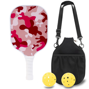 ไม้พายพิคเคิลบอลคาร์บอนไฟเบอร์คุณภาพสูง ได้รับการรับรองจาก USAPA ทนทาน น้ำหนักเบา ไม่มีขอบ พร้อมโลโก้และรูแบบกำหนดเอง - Product Image 1