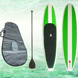 Tabla de SUP de madera de 10 pies con aleta única, remo y bolsa de transporte para lagos, ríos, aguas tranquilas y brizlantes, unisex, portátil. - Product Image 2