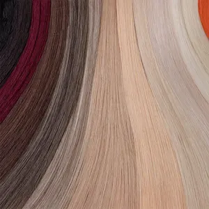 Hot Sale Premium Fiber 12 Tot 36 Inch Hittebestendige Ombre Blonde Weave Bot Steil Haar Bundels Synthetische Hair Extensions