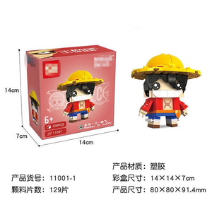 Figuras de Juguete HESPER, Mini Bloques de Construcción, LUFFY, ZORO, NAMI, SANJI, Uchiha Sasuke, <span class=keywords><strong>Uzumaki</strong></span> Sakura, Figuras de Anime de PVC para Niños - Product Image 3