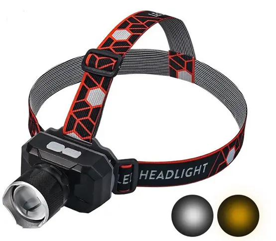 Xhp50 HUAGE Super Bright XHP50 LED Most Powerfull Hunting Blue Headlight USB Rechargeable Head Light