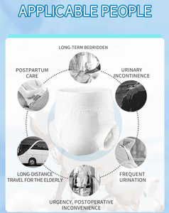 Yüksek bel özel yetişkin bezi pantolon toptan Anti kaçak yumuşak çekirdek özelleştirilebilir ambalaj özellikleri toplu yetişkin bezi pantolon - Product Image 2