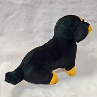 Peluche réaliste de chiot Rottweiler, jouet animal réaliste, doux et câlin, pour la décoration de la maison, cadeau d'anniversaire pour enfants