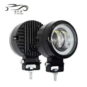 Luces antiniebla LED con DRL blanco brillante 6000K lámpara de trabajo LED REDONDA/cuadrada luces LED de coche 3 pulgadas <span class=keywords><strong>ojos</strong></span> de ángeles LED faro de motocicleta - Product Image 3