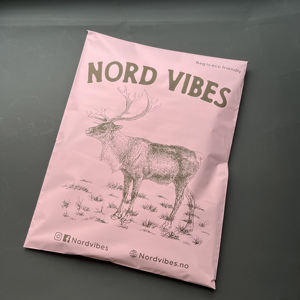 Biodegrade 10*13 inch Matte Pink Mailing Bags with Custom Large Graphic Print - <b>Waterproof</b> Poly Mailers - Product Image 2