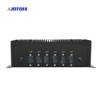 Komputer Mini Tanpa Kipas Komputer Industri Tertanam Prosesor Celeron J4125 2 LAN 8 USB 6 COM VGA Output Layar Ganda M51 6C