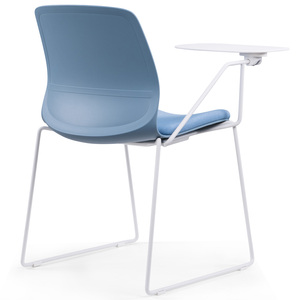 Chaise de salle à manger en plastique personnalisable au design moderne, cadre en PP bleu, vente en gros, empilable, marque <span class=keywords><strong>JIBAN</strong></span>, mobilier pour école, hôpital - Product Image 5