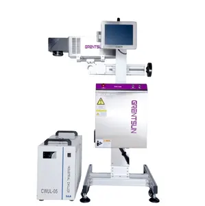Fabrieksprijs Laser Online Kabel Codering Machine Fiber Graveren 5W Pvc Pijp Laser Uv Markering Machine Voor Productielijn