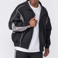 Vente en gros – Nouvelle veste à capuche zippée intégrale pour homme, personnalisée, imprimée, color block, légère, respirante et imperméable, idéale pour l'entraînement automnal