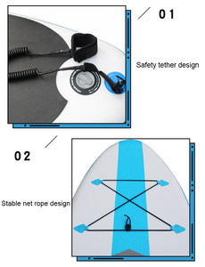 Planche à pagaie gonflable personnalisée (SUP) avec <span class=keywords><strong>pompe</strong></span> et sac - Durable, portable et pliable - Product Image 4