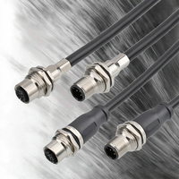 Conector GSEE-M12 Sobremoldeado, Macho M12, Blindado IP67, Arnés de Cableado Automotriz, 1.5A, Longitud de Cable 1M/2M/5M, Contacto de Latón