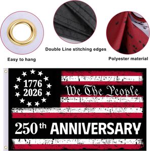 <span class=keywords><strong>Bandera</strong></span> <span class=keywords><strong>de</strong></span> <span class=keywords><strong>los</strong></span> Estados Unidos para el 250 Aniversario, <span class=keywords><strong>Bandera</strong></span> Americana <span class=keywords><strong>de</strong></span> 3x5 pies, Decoración Patriótica para el 250 Aniversario - Product Image 6