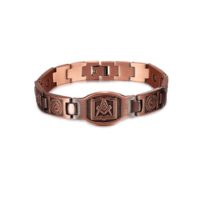 Pulsera <span class=keywords><strong>de</strong></span> cobre puro simple clásica al por mayor para hombre Ojo <span class=keywords><strong>de</strong></span> <span class=keywords><strong>demonio</strong></span> vikingo magnético para regalo - Product Image 3