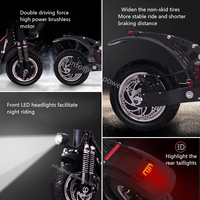 UE EE. UU. Stock 10 pulgadas 2400W Scooter Eléctrico de doble motor e batería elektrikli scooter escooter e Elektro todoterreno para la movilidad 48V