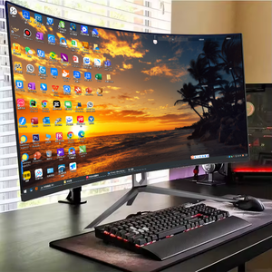 Monitor Gaming PC Rebekah Factory yang Dapat Dikustomisasi 24/27/34 Inci Layar Datar/Lengkung Monitor Gamer 1/2/3K Tanpa Bingkai - Product Image 4