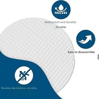 20 autocollants antidérapants ronds par sachet pour salles de bain, escaliers et sols de piscine - Autocollants antidérapants auto-adhésifs, imperméables et à forte adhérence