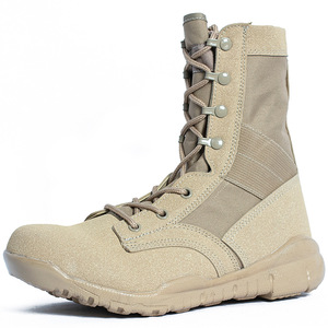 DF22 Men Tactical <b>Boots</b> Canvas Waterproof Outdoor All Seasons High Top <b>Hiking</b> <b>Boots</b> Beige - Product Image 6