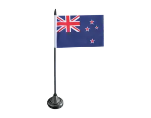 Benutzer definierte Polyester New Zealand Office Tischplatte Flaggen Schreibtisch Flagge für Tisch dekoration