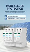 Dispositifs de protection contre les surtensions SPD DC PV 750V 60KA système solaire parafoudre extérieur solaire parafoudre protecteur 2P 20KA
