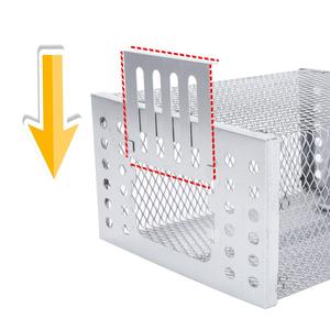 Piège <span class=keywords><strong>à</strong></span> souris en métal, cage étanche, écologique, réutilisable pour la maison et le jardin, contrôle des nuisibles, attrape-rongeurs, piège <span class=keywords><strong>à</strong></span> rats et hamsters sans cruauté - Product Image 3