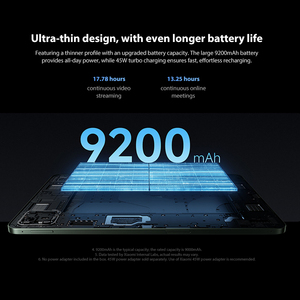 Xiaomi Pad 8 version globale, écran 3.2K 144Hz, processeur Snapdragon ®   Plateforme mobile 8s Gen 4, batterie 9200 mAh (typ), Xiaomi HyperOS 3 - Product Image 3