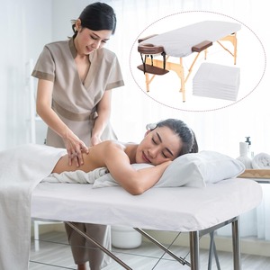 Sábanas Desechables Resistentes y Elásticas para Camillas de Masaje, Cubierta Desechable Transpirable para Camas de Spa, Blancas - Product Image 5