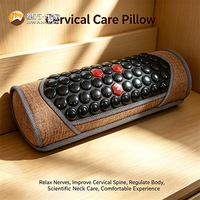 Almohada de Masaje Térmica de Jade con Aniones e Infrarrojos Lejia de Alta Calidad, para un Buen Sueño y Cuidado de la Salud del Cuello, Cuerpo, Hombros y Cabeza