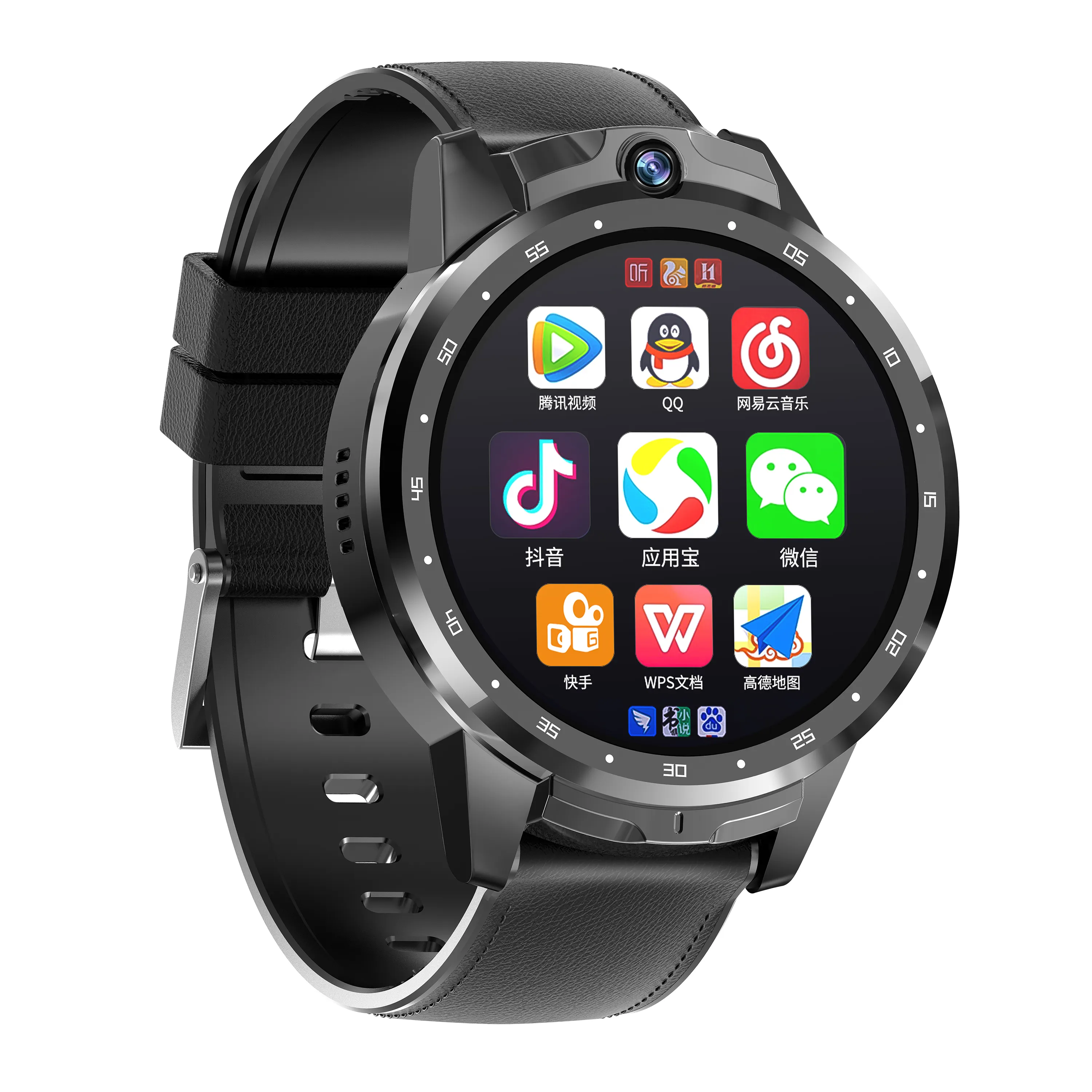 Smartwatch 4g android gps wifi 4g, smartwatch com câmera 5mp lte sim card slot android 8.1 dual câmera tela de 1.6 polegadas
