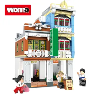 Penjualan Laris Mainan Wama EBay Model Rumah Konstruksi Kota Cina Blok Batu Bata Bangunan Kecil Hadiah Anak-anak Hobi Lain Brinquedos