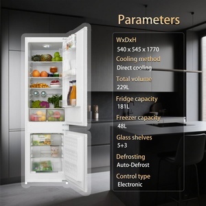 Tủ lạnh tích hợp MDRF229BI-N cho nhà bếp gia đình sử dụng tủ lạnh hai cửa tích hợp <span class=keywords><strong>229l</strong></span> - Product Image 4